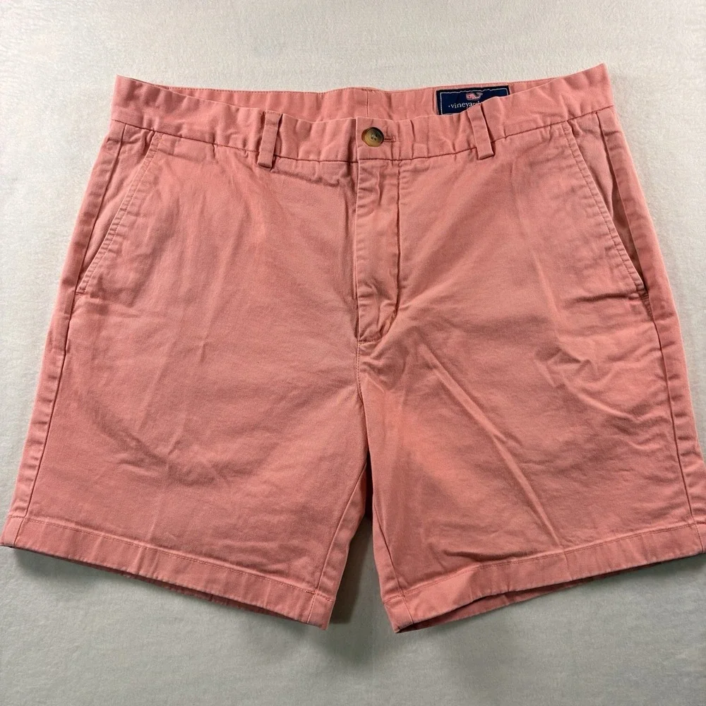 Vineyard Vines Breaker Shorts Mens 35 Salmon Chino 7